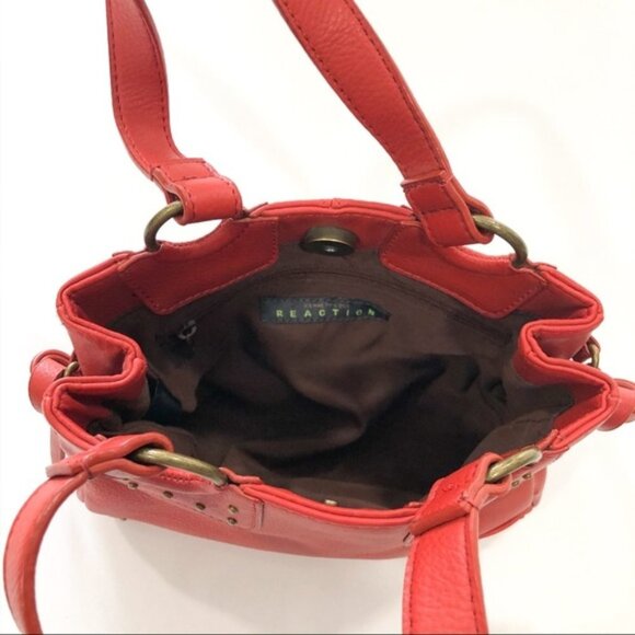 Kenneth Cole Reaction Burnt Orange Mini Satchel - Picture 4 of 7